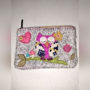 NATURAL LIFE Owl Zipper Pouch Wallet Coin Purse